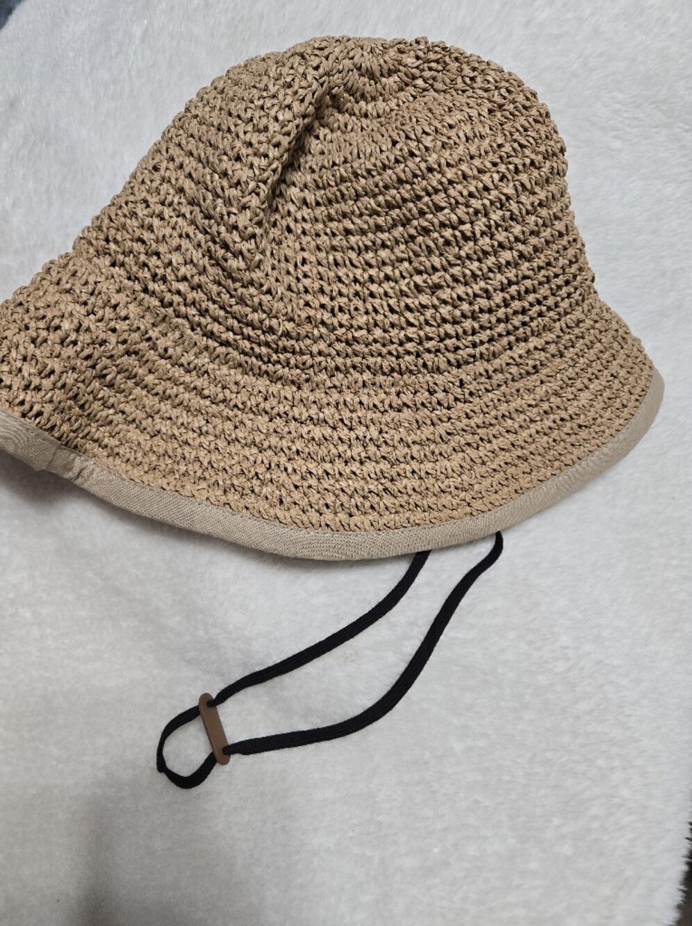 FURTALK Linen Paper Woven Adult Adjustable Strap Sun Hat NWOT